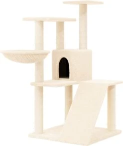 La Dolce Vita – Kattenmeubel Met Sisal Krabpalen 94 Cm Crèmekleurig