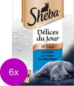 Sheba Mp Delice Du Jour 6×50 G – Kattenvoer – 6 X Vis