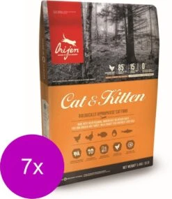 Orijen Whole Prey Cat & Kitten Kip&Kalkoen – Kattenvoer – 7 X 1.8 Kg