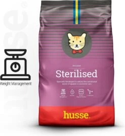 Husse Exclusive Katt Sterilised – Kattenvoer – 2 X 2 Kg