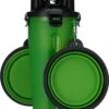 2 In 1 Voer En Drinkfles Voor Huisdieren Incl. Opvouwbare Siliconen Bakken (2 X 350ml) + 2x Karabijnhaak.Lekvrij – Draagbaar – Voor Dagje Uit – Wandeling – Picknick – Camping – Weekendje Weg – Hond – Kat – Knaagdier
