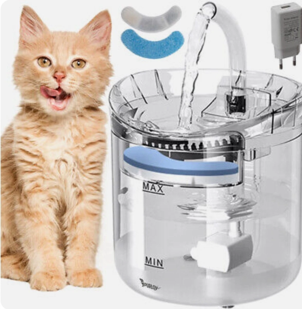 Ilso Electrische Waterfontein – Waterval – Water – Hond – Kat – Dieren Drinkbak – 2 Liter