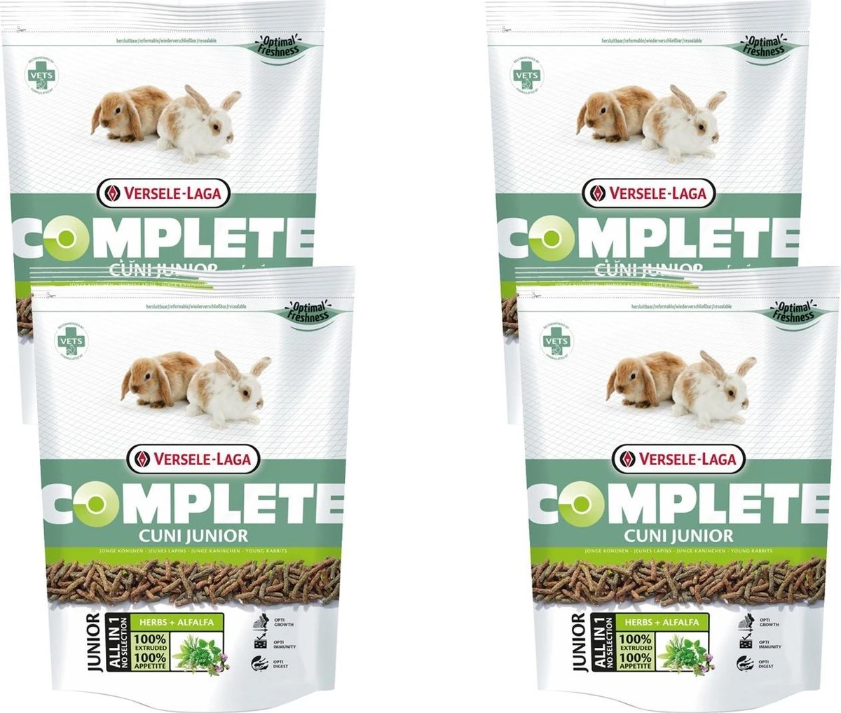 Versele-Laga Complete Cuni Junior – Konijnenvoer – 4 X 500 G 1 Versele-Laga Complete Cuni Junior – Konijnenvoer – 4 X 500 G
