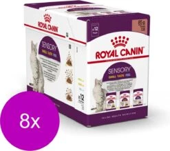 Royal Canin Sensory Multipack Mix – In Gravy – Kattenvoer – 8 X 12×85 G
