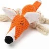 BoDutch Honden Knuffel – Vos – Puppyknuffel – Knisperoortjes – Met Piep – Oranje – 36 Cm – Hondenspeelgoed