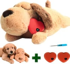 Woefie Hondenknuffel Met Hartslag – Puppyknuffel – Pluche- Puppy Speelgoed- Snuggle Puppy Xl- Knuffel Hond- Baby Knuffel- Knuffel Met Hartslag – Moederhond