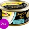 Gimcat Shinycat Filet 70 G – Kattenvoer – 24 X Kip&Tonijn