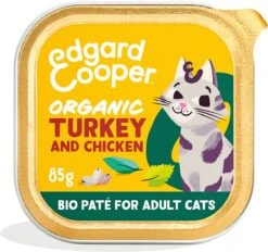 16x Edgard & Cooper Kattenvoer Adult Pate Biologische Kalkoen 85 Gr