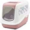 Savic Kattenbak Nestor Impression Flamingo Roze / Wit 56x39x38,5 Cm