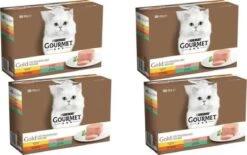 4x Gourmet Gold – Mousse Mix Multipack – Kattenvoer – 12x85g