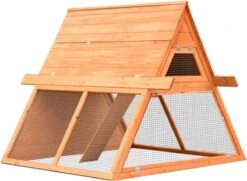 VidaXL Konijnenhok 152x128x108 Cm Massief Grenen- En Vurenhout