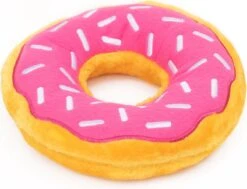 Zippy Paws ZP864 Jumbo Donutz – Strawberry – Speelgoed Voor Dieren – Honden Speelgoed – Honden Knuffel – Honden Speeltje – Honden Speelgoed Knuffel – Hondenspeelgoed Piep – Hondenspeelgoed Bijten