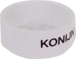 Konijnen Eetbak Steen Wit 12 Cm