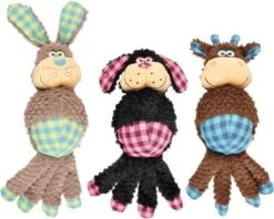 Flamingo Hondenspeelgoed Koe/hond/konijn – Beige – 14.5 X 10.5 X 34 Cm