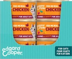 18x Edgard & Cooper Kattenvoer Chunks Kip 85 Gr
