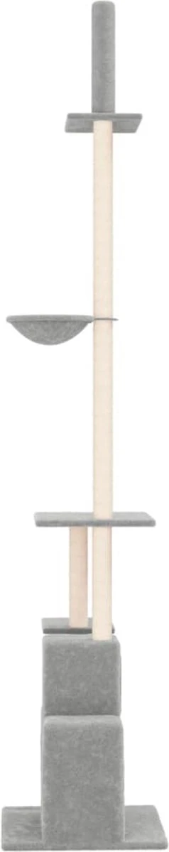 La Dolce Vita – Kattenmeubel Vloer Tot Plafond 250,5-276,5 Cm Lichtgrijs