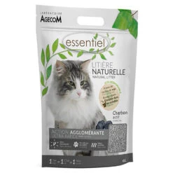 Essentiel Natural Kattenbakvulling Met Actieve Kool – 2 X 6 L
