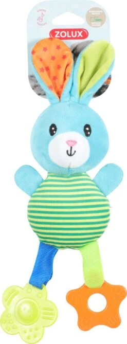 Zolux Puppy Rio Pluche Konijn Groen 29x12x5 Cm