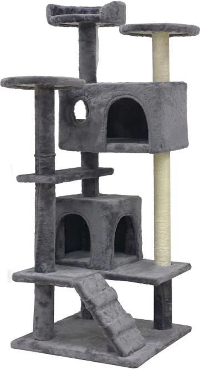 SUZI – Arbre à Chat – 50 X 50 X 125 Cm – Gris
