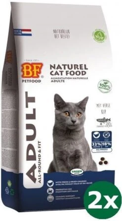 Biofood Premium Quality Kat Adult Fit Kattenvoer 2x 10 Kg