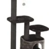 Beeztees Poronti – Krabpaal – Zwart/Grijs – 60x40x115 Cm