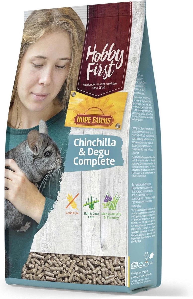 Hobbyfirst Hope Farms Chinchilla & Degu Complete – Chinchillavoer – 1.5 Kg 1 Hobbyfirst Hope Farms Chinchilla & Degu Complete – Chinchillavoer – 1.5 Kg