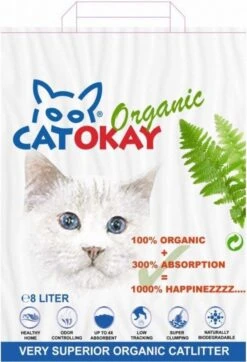 Catokay Tokay Organic – Kattenbakvulling – 8 L