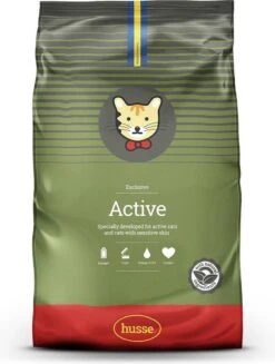 Husse Exclusive Active – Kattenvoer – 2 X 7 Kg