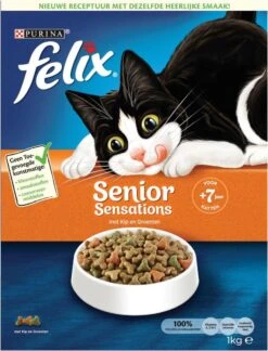 5x Felix Kattenvoer Senior Sensations 1 Kg