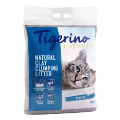 2x12kg Parfumvrij Tigerino Canada Kattenbakvulling Klei